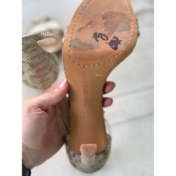 Vince Camuto Snakeskin-Patterned High Heel Sandals – Size 9 – Sleek & Stylish - Picture 4 of 5